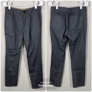 Rag & Bone Charcoal Gray Pleated Pants Womens Size 27 X 28 Tapered Slim